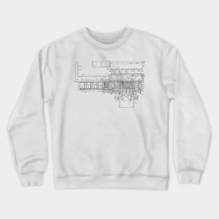 Turkey Loading Apparatus Vintage Patent Hand Drawing Crewneck Sweatshirt